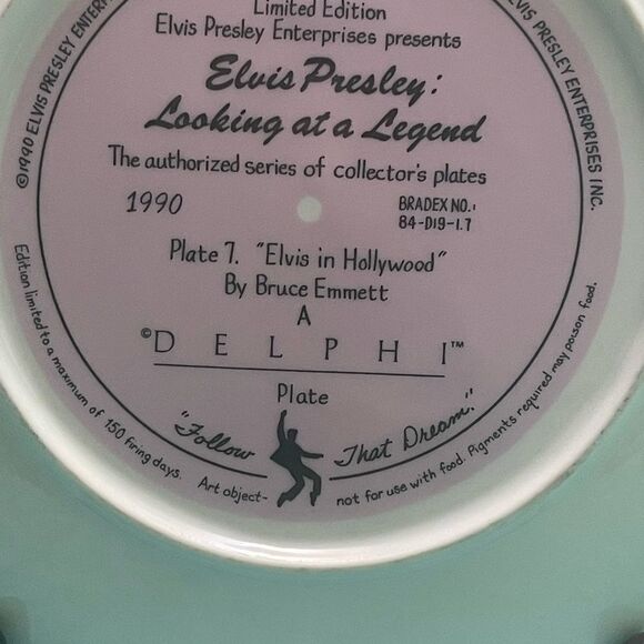 Elvis Presley Collectible Plate - Picture 3 of 5